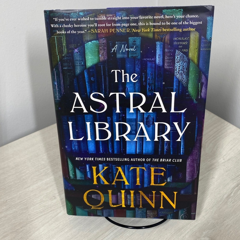 The Astral Library Kate Quinn Deluxe Hardcover Sprayed Edges First Edition Novel